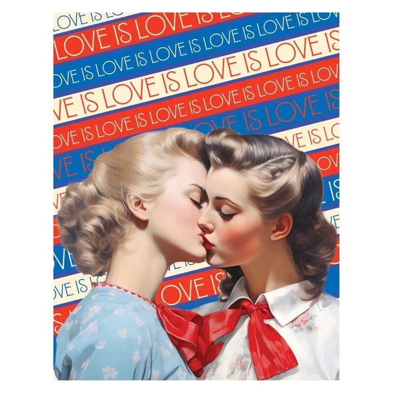 Offensive & Delightful GY22 Love is Love is Love LGBTQ Card