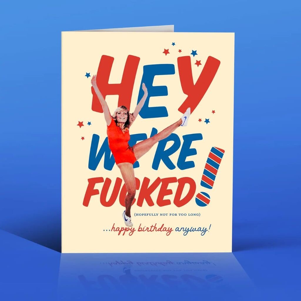 Offensive & Delightful PL14 We're F*Cked Birthday Card