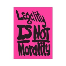Apply Stickers Legality Is Not Morality By Sam Durant Sticker
