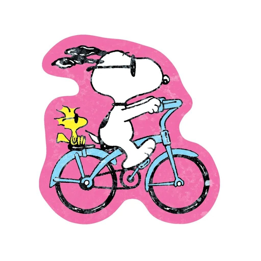 Apply Stickers Biking Buds Snoopy Sticker