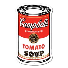 Apply Stickers Large Campbell's Soup Can Andy Warhol Sticker