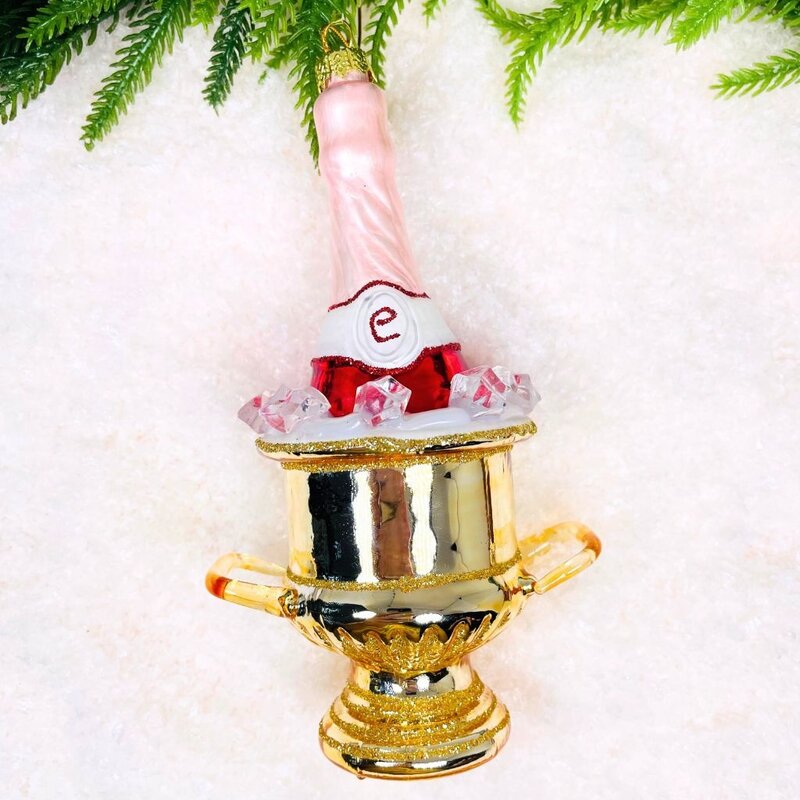 Cody Foster Champagne on Ice Ornament