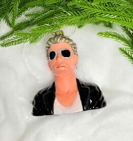 Cody Foster George Michael Glass Ornament