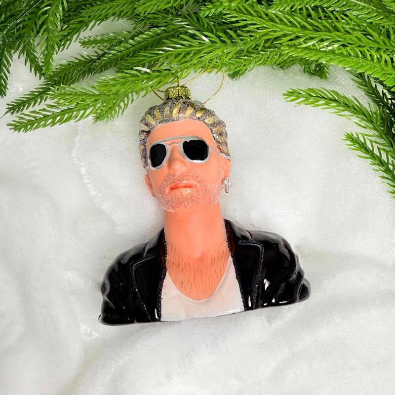Cody Foster George Michael Glass Ornament