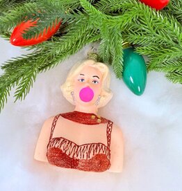 Cody Foster Marilyn Blowing Bubble Ornament