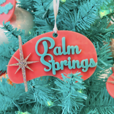 Peepa's Pink Palm Springs Ornament