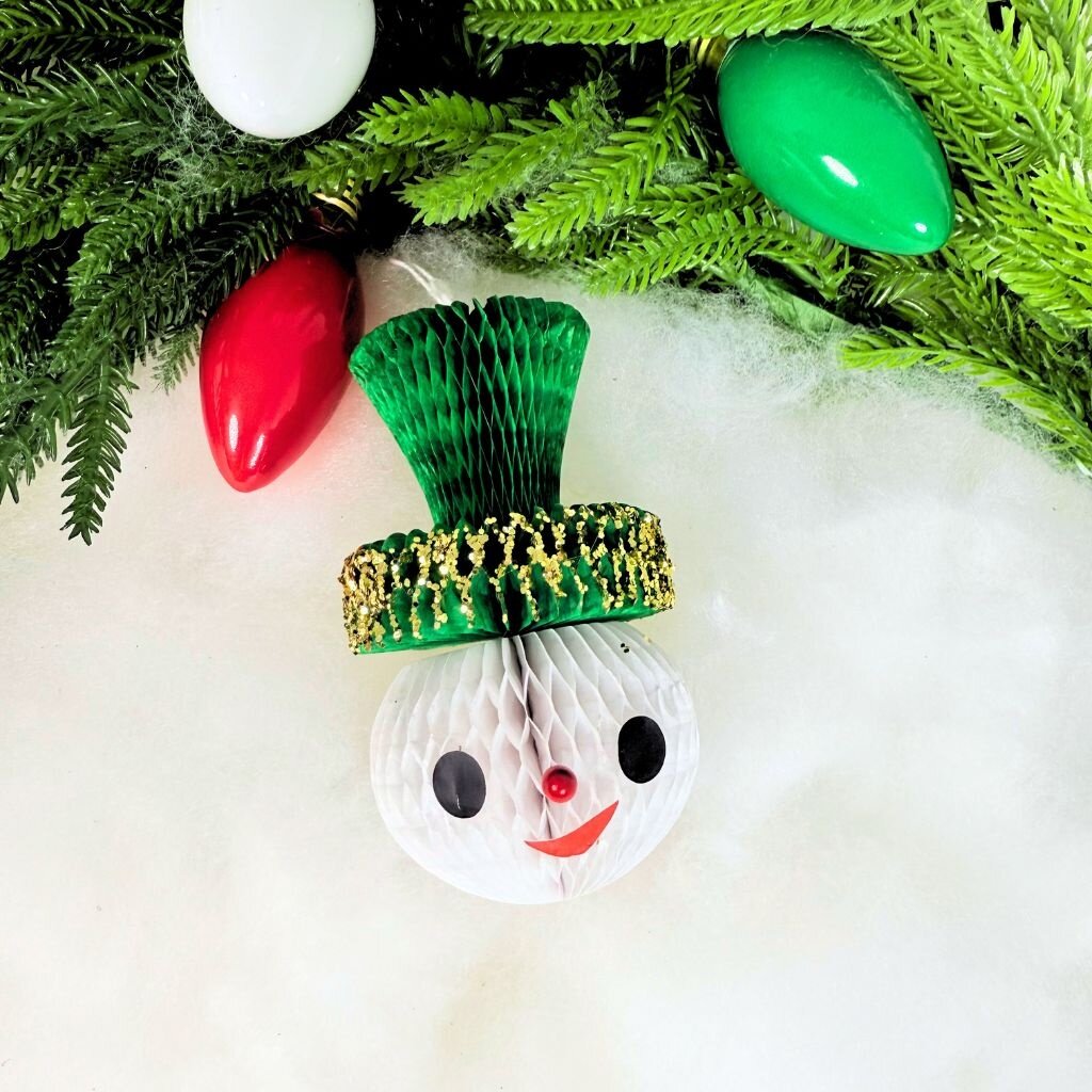 Cody Foster Honeycomb Snowman Ornament