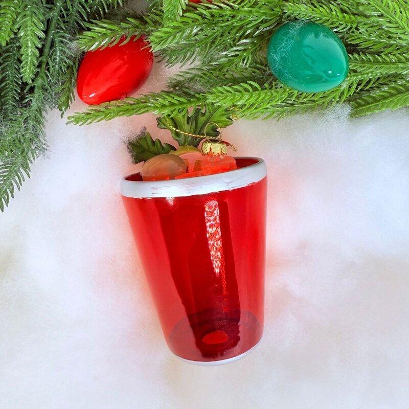 Love & Victory Bloody Mary Cocktail Holiday Ornament