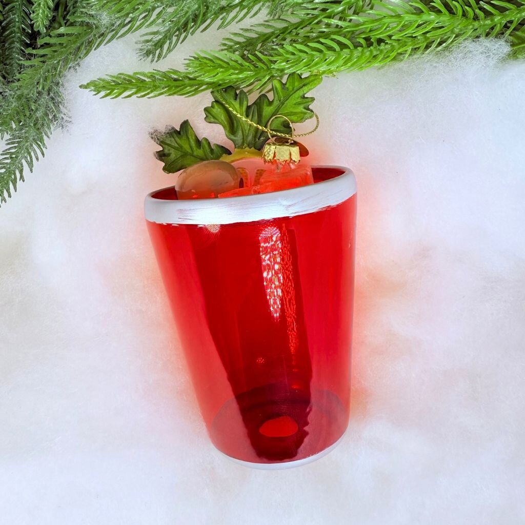 Love & Victory Bloody Mary Cocktail Holiday Ornament