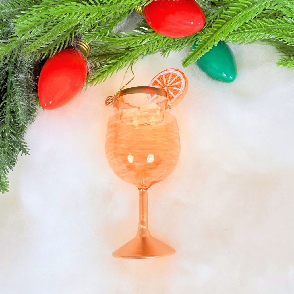 Love & Victory Spritz Cocktail Holiday Ornament