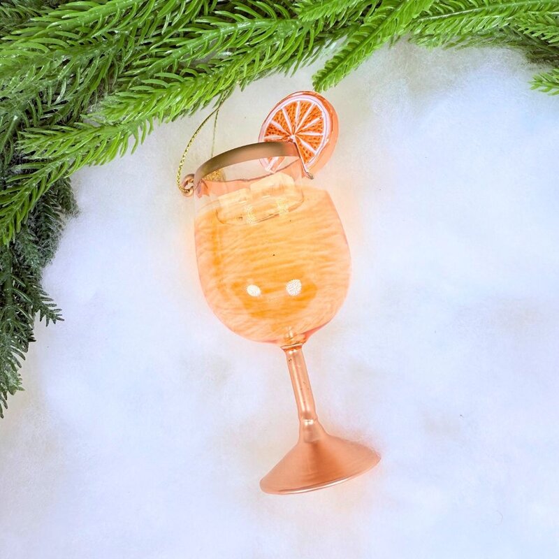 Love & Victory Spritz Cocktail Holiday Ornament