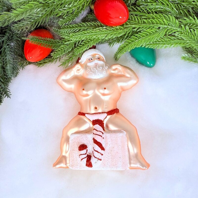 Cheeky Ornaments Peppermint Nick Ornament