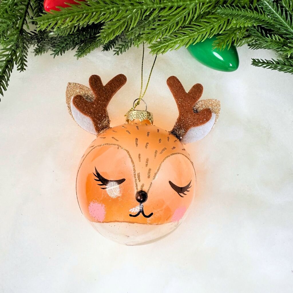 180 Degrees Deer Head Ornament 4"