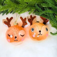 180 Degrees Deer Head Ornament 4"