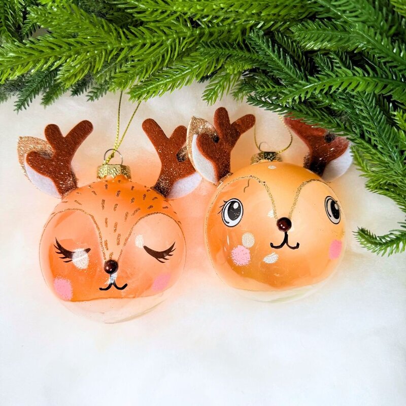 180 Degrees Deer Head Ornament 4"