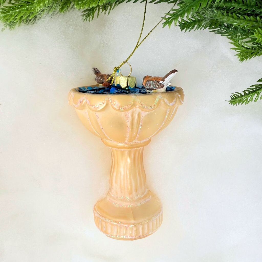 180 Degrees Bird Bath Ornament