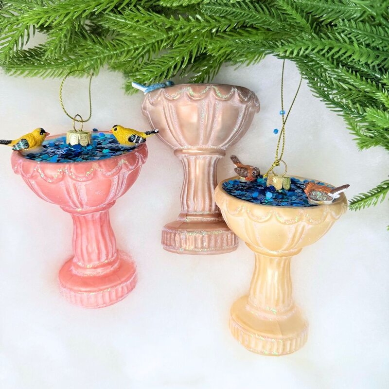 180 Degrees Bird Bath Ornament