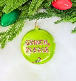 Cody Foster Grinch Please Ornament