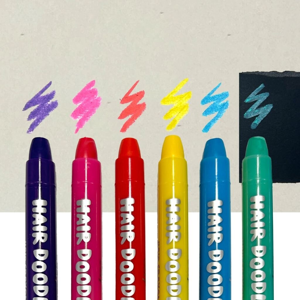 OOLY Hair Doodlers Hair Crayons - Set of 6 Colors