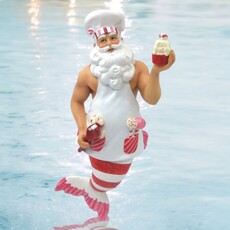 December Diamonds Baking Santa Merman Ornament