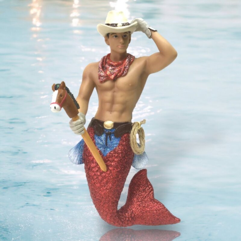December Diamonds CowPoke Merman Ornament