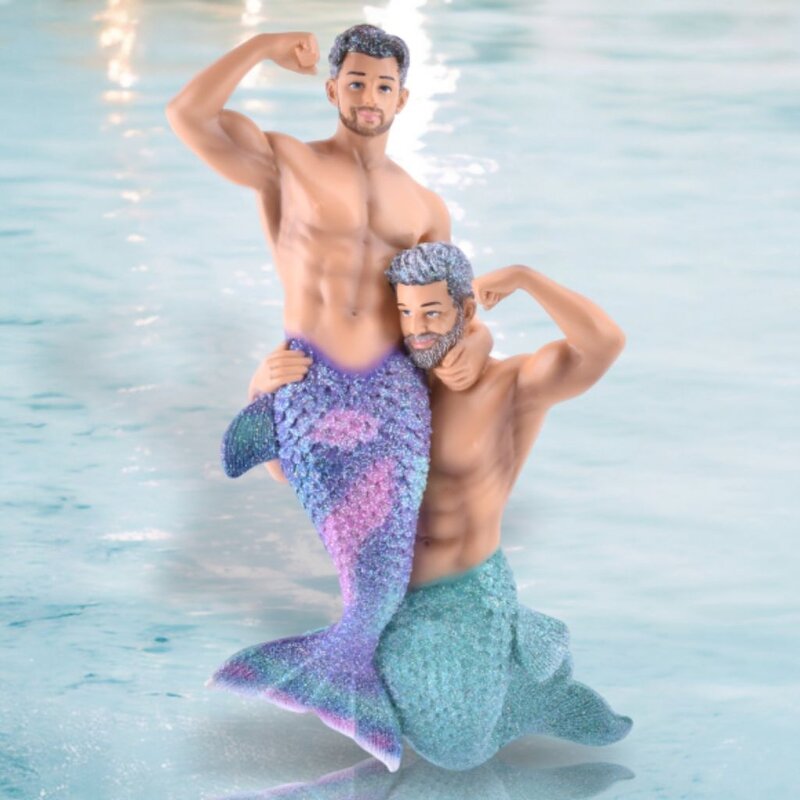 December Diamonds Playmates Mermen Ornament