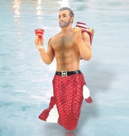 December Diamonds Santa Daddy II Mermen Ornament
