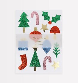 MeriMeri Christmas Icon Chunky Glitter Stickers