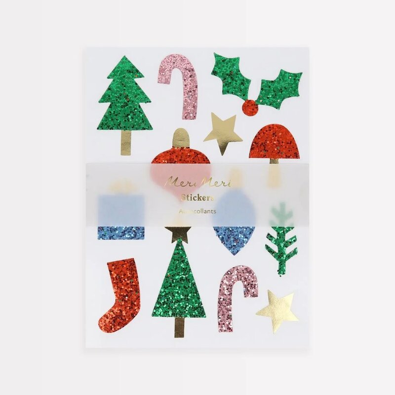 MeriMeri Christmas Icon Chunky Glitter Stickers