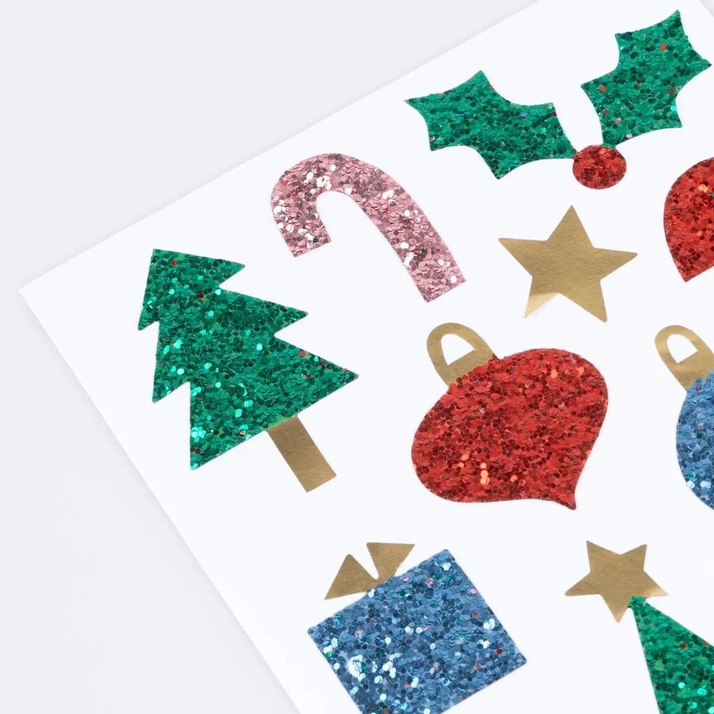 MeriMeri Christmas Icon Chunky Glitter Stickers
