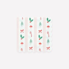 MeriMeri Festive Icon Stripes Small Napkins