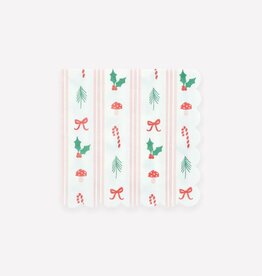 MeriMeri Festive Icon Stripes Small Napkins