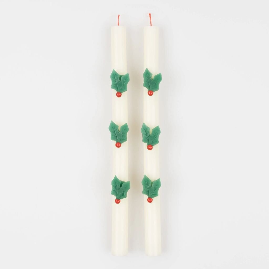 MeriMeri Holly Table Candles