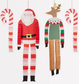 MeriMeri Long Legged Santa & Reindeer Decorations