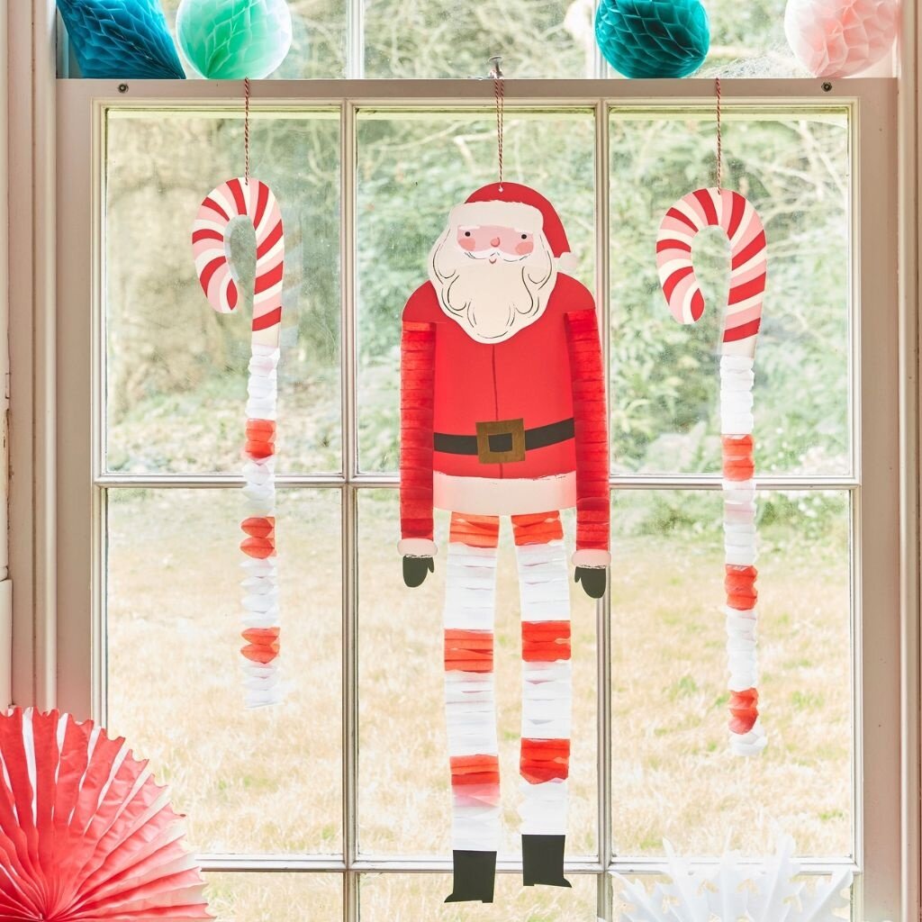 MeriMeri Long Legged Santa & Reindeer Decorations