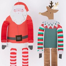 MeriMeri Long Legged Santa & Reindeer Decorations