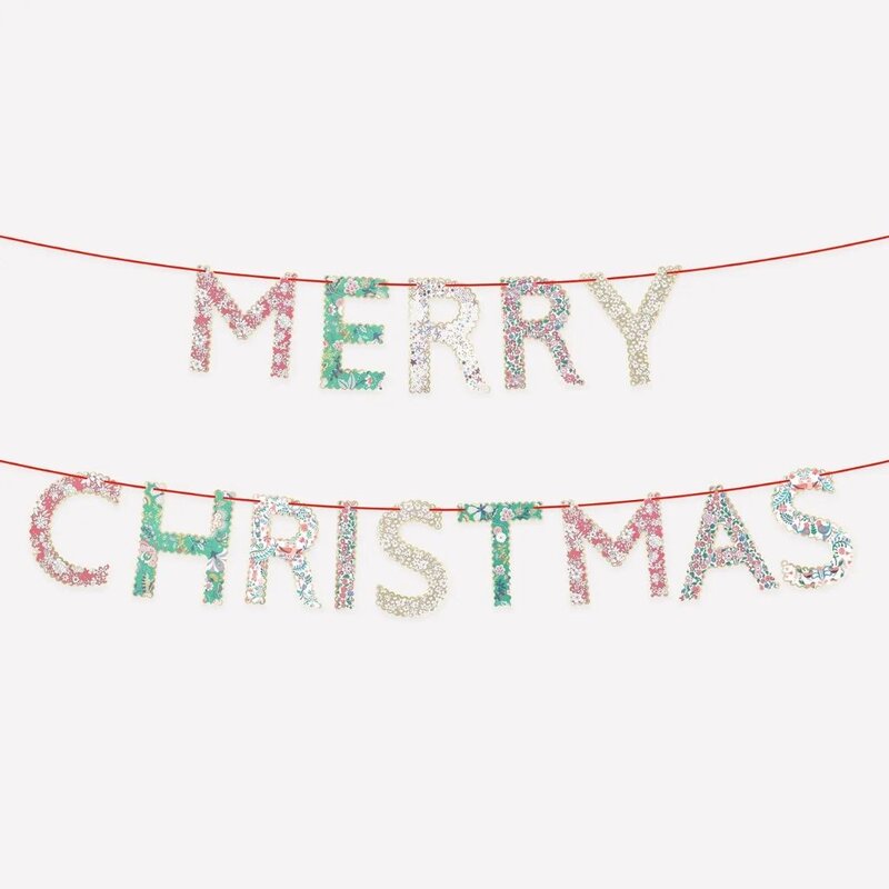 MeriMeri Meri Meri X Liberty Merry Christmas Banner
