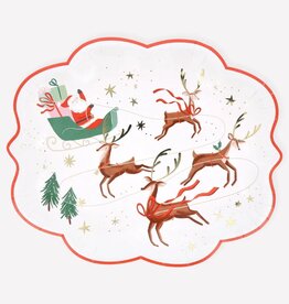 MeriMeri Santa, Sleigh & Reindeer Plates