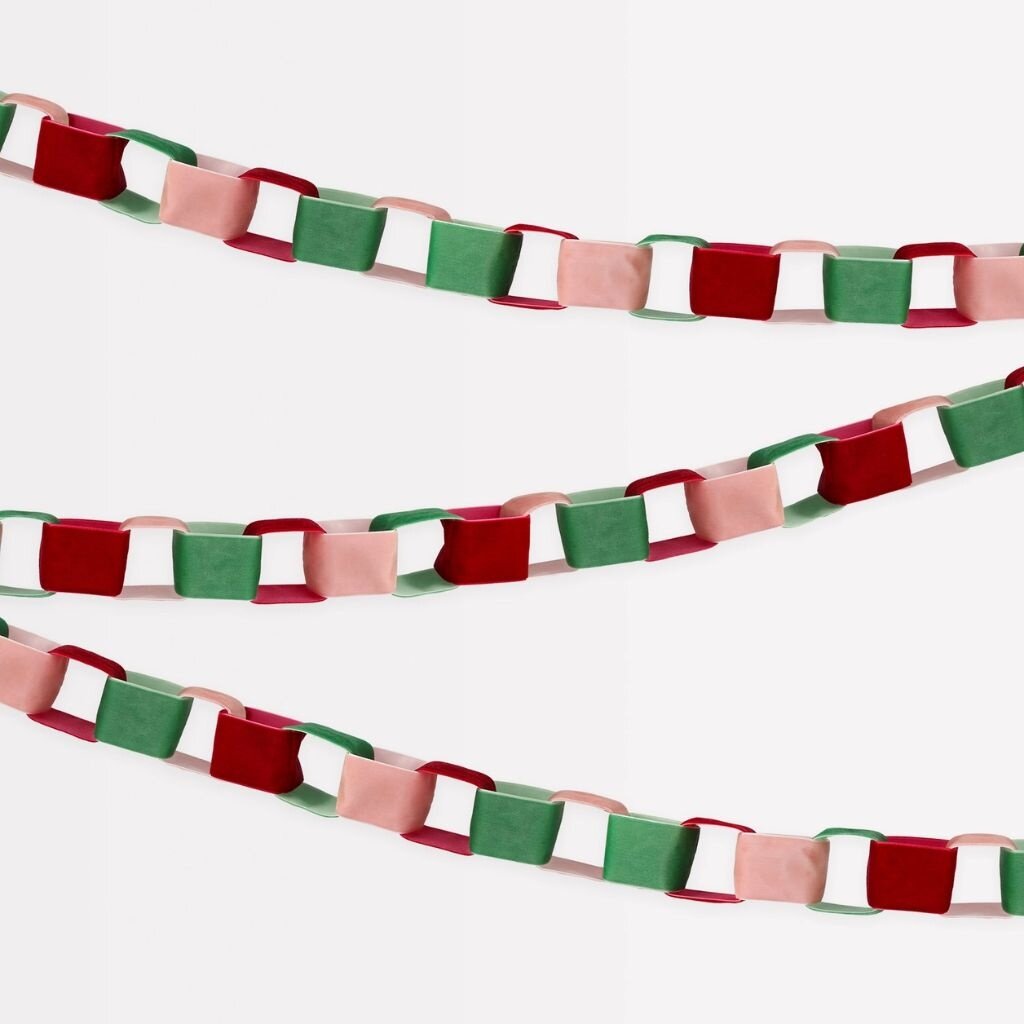 MeriMeri Velvet Chain Link Garland