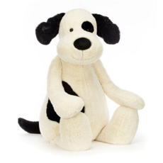 Jellycat Bashful Black And Cream Puppy