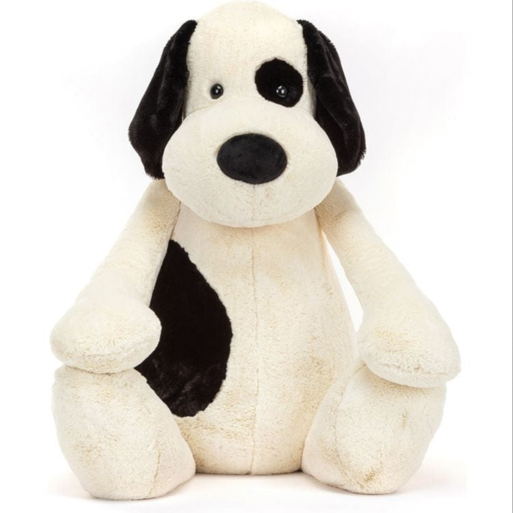 Jellycat Bashful Black And Cream Puppy