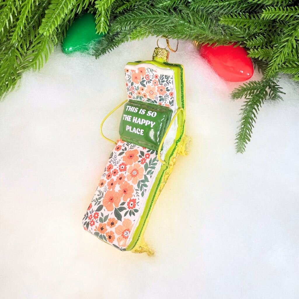 Cody Foster Palm Beach Chaise Lounge Ornament