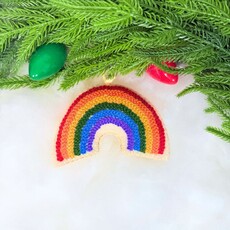 Ornaments 4 Orphans Rainbow Embroidered Wool Christmas Ornament