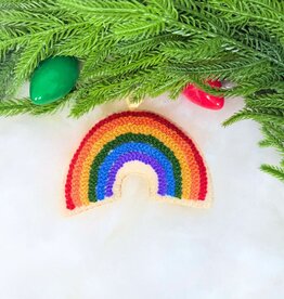 Ornaments 4 Orphans Rainbow Embroidered Wool Christmas Ornament