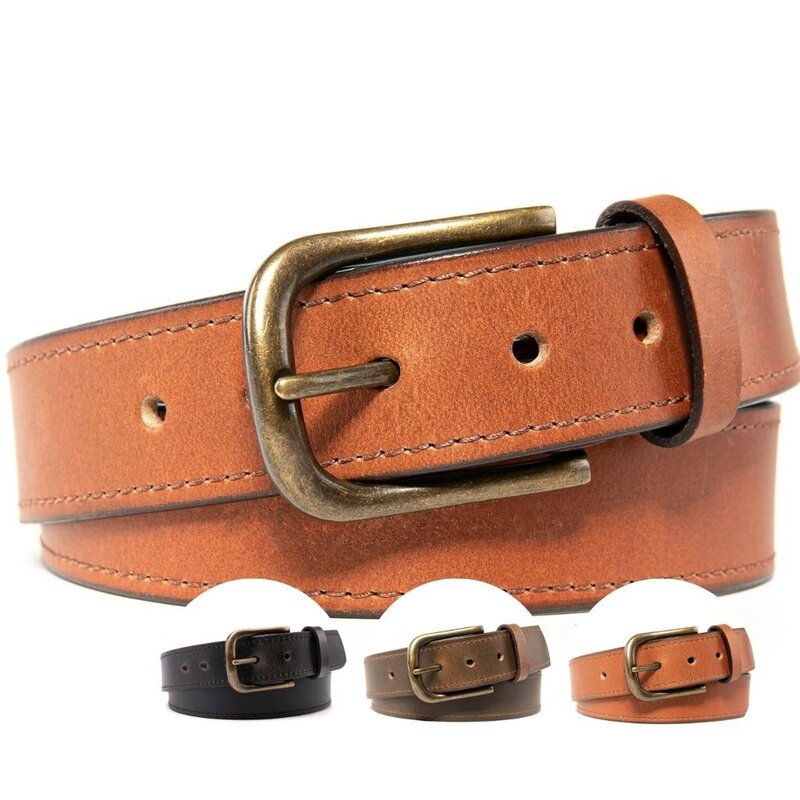 Fabio Valenti Men's Genuine Leather Belt