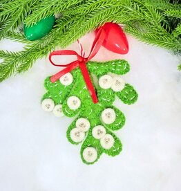 Ornaments 4 Orphans Mistletoe Felt Wool Christmas Ornament