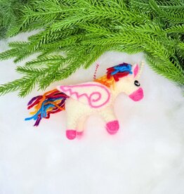 Ornaments 4 Orphans Unicorn Felt Wool Christmas Ornament