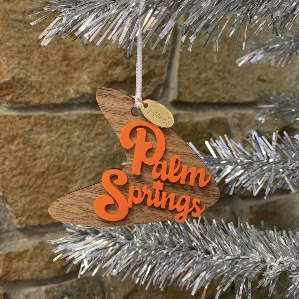 Peepa's Orange and Walnut Palm Springs Ornament