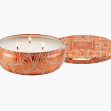 Voluspa Spiced Pumpkin Latte Capsule 3 Wick Tin Candle