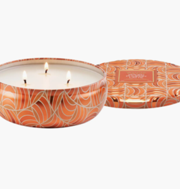 Voluspa Spiced Pumpkin Latte Capsule 3 Wick Tin Candle